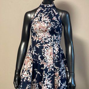 #0251-5 B Darlin Women's Floral Print Semi-Formal Dress Size 1/2